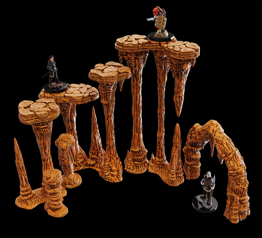 WarLock Tiles Expansion - Stalactites & Stalagmites