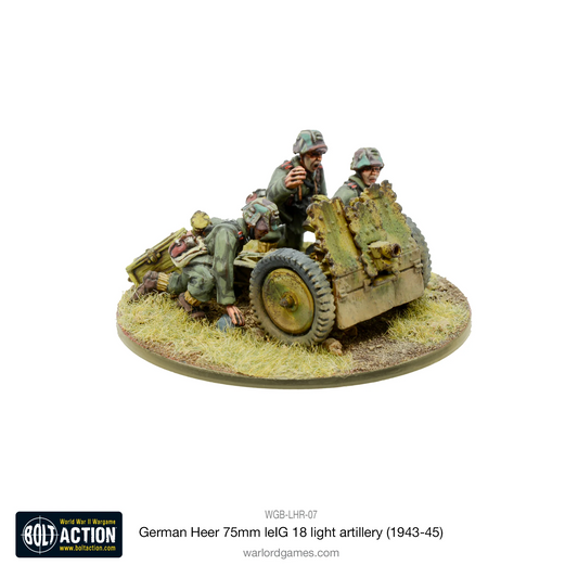 German Heer 75mm Leig 18 Light Arillery: Bolt Action