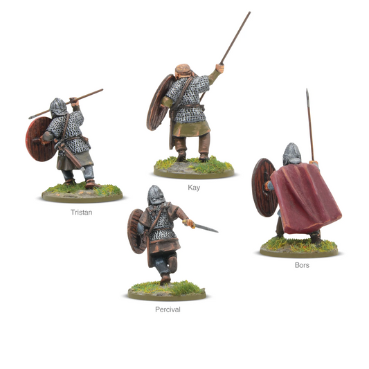 Arthurian Knights - Bors, Tristan, Percival and Kay