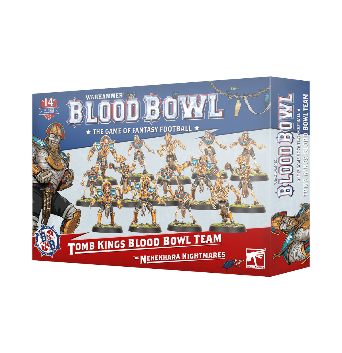 The Nehekhara Nightmares Tomb Kings Team: Blood Bowl