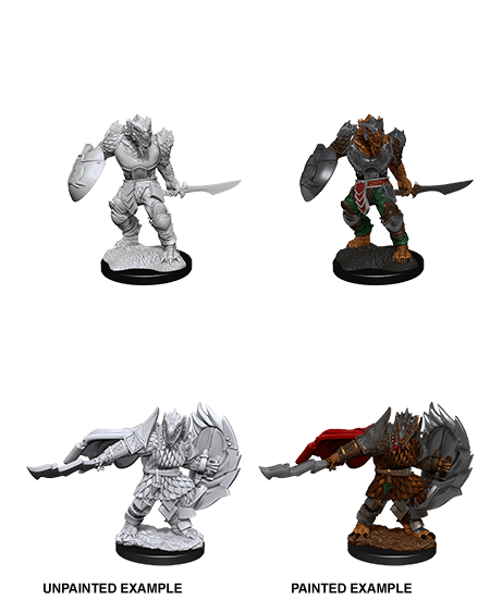 Dragonborn Fighter Male: D&D Nolzur's Marvelous Unpainted Miniatures