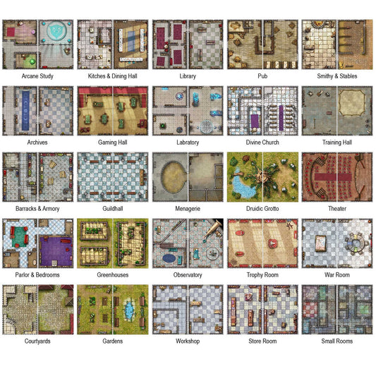Bastions & Strongholds: Big Book of Battle Mats
