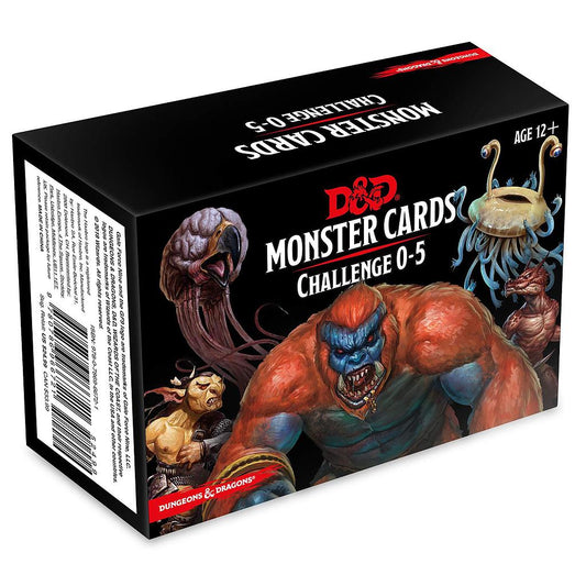 D&D Monster Cards - CR 0-5