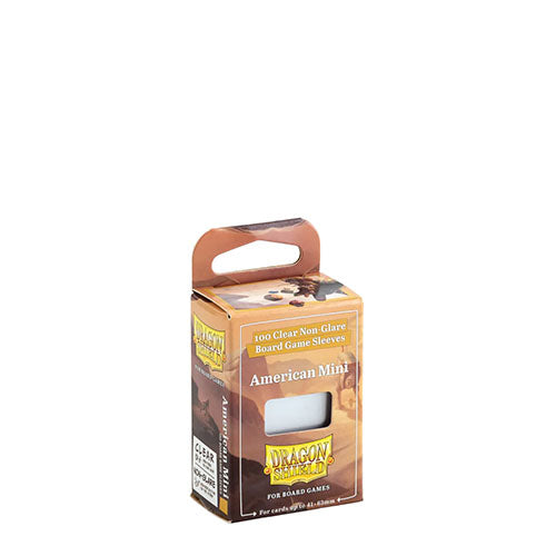 American Mini Size Board Game Sleeves: Clear/Non Glare
