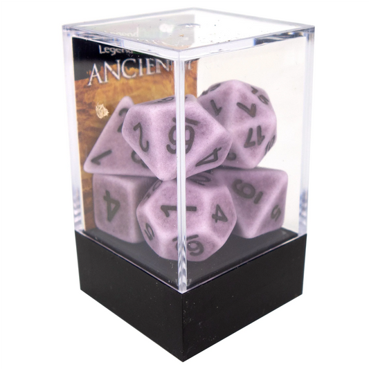 Poly Dice Set - Ancient - Lavendar, Boxed