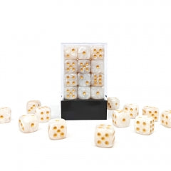 White 12mm Pearl D6 x36