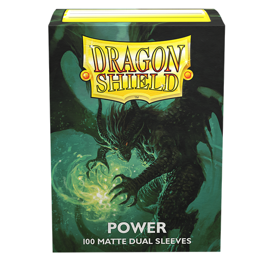 Dragon Shield – Standard size – Dual Matte – Metallic Green – Power (100)