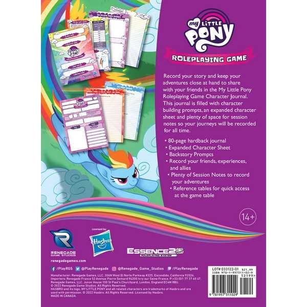 My Little Pony RPG: Character Journal