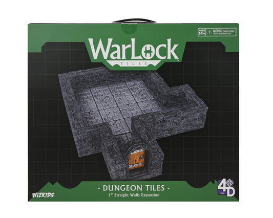 WarLock Tiles: Expansion Pack - 1 in. Dungeon Straight Walls
