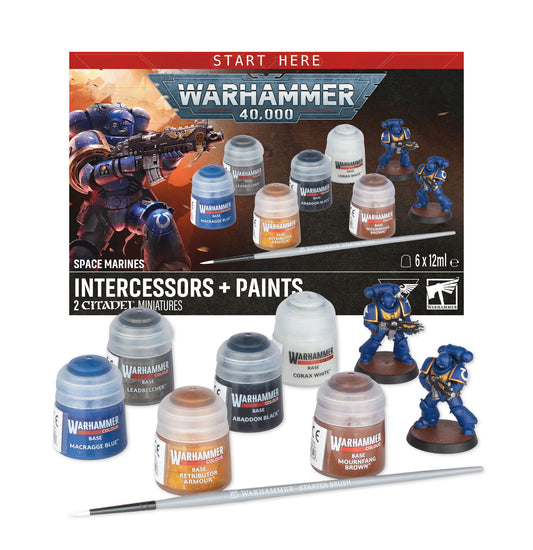Space Marines Intercessors +Paints