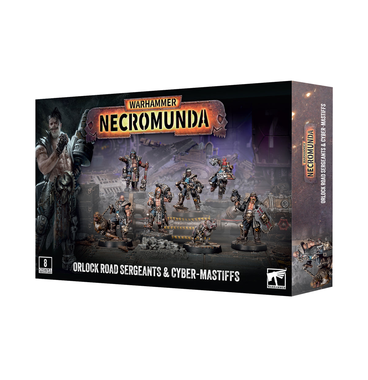 Orlock Road Sergeants & Cyber-Mastiffs: Necromunda