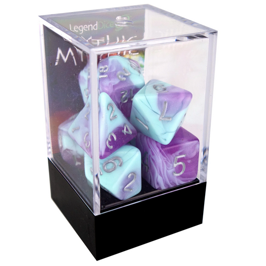 Poly Dice Set - Mythic Confection - Blueberry Smoothie, Boxed