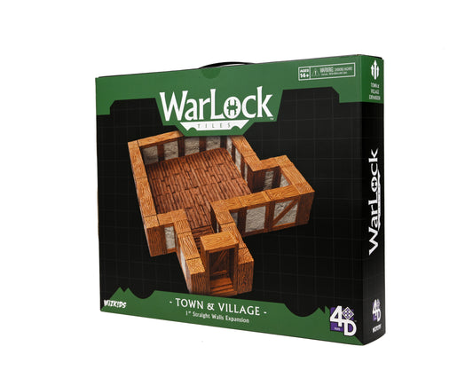 WarLock Tiles: Expansion Pack - 1 in. Town & Village Straight Walls