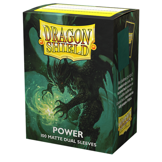 Dragon Shield – Standard size – Dual Matte – Metallic Green – Power (100)