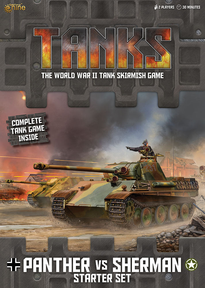 Tanks - The World War II Tank Skirmish Game: Panther vs Sherman Starter Set
