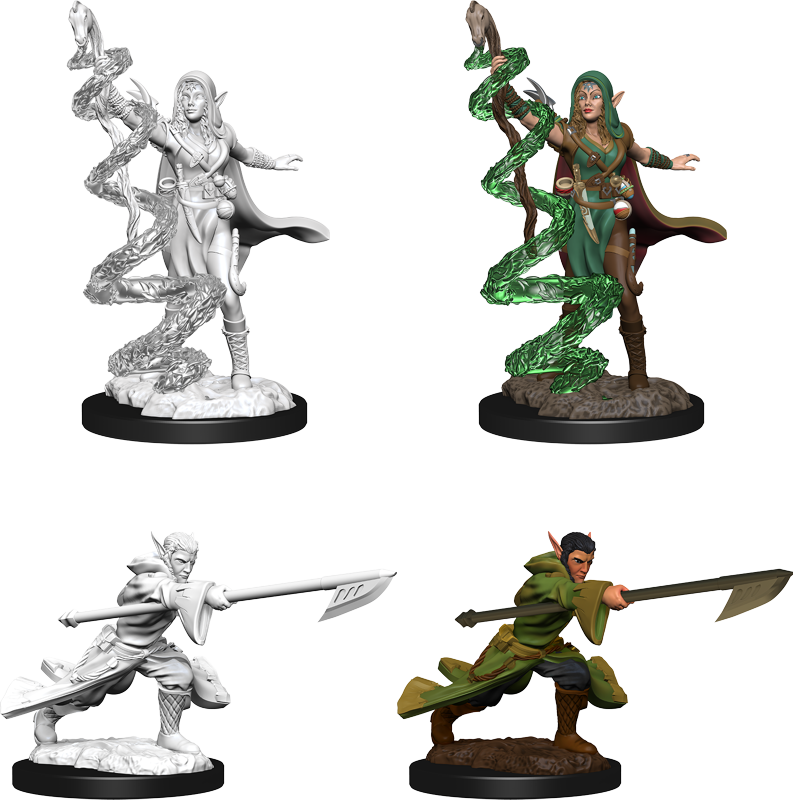 Joraga Warcaller & Joraga Treespeaker: Magic the Gathering Unpainted Miniatures