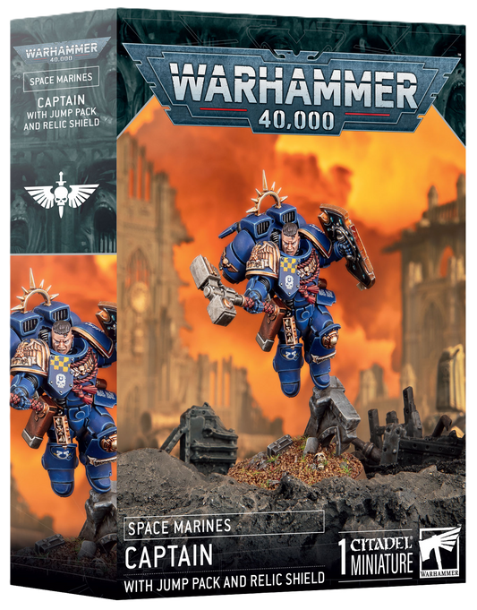 Captain with Jump Pack & Relic Shield: Space Marines