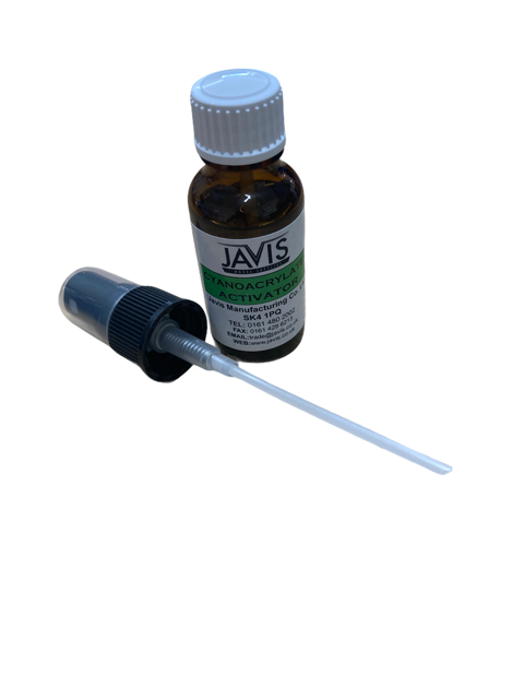 Pump action superglue activator: Javis