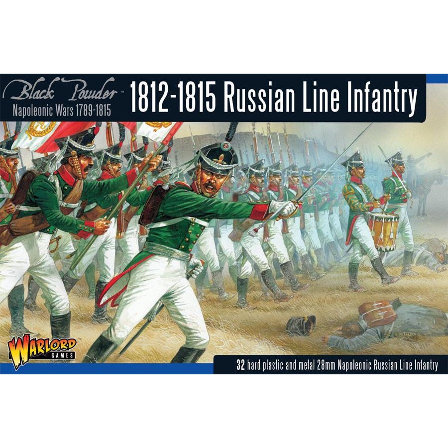 1812-1815 Russian Line Infantry (32 men): Black Powder - Napoleonic Wars 1789-1815