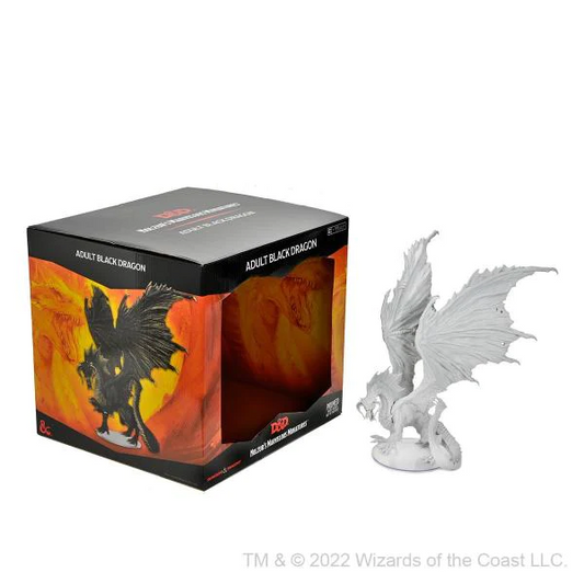 Adult Black Dragon: D&D Nolzur's Marvelous Unpainted Miniatures
