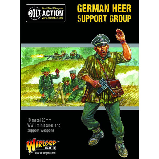 German Heer Support Group (HQ, Mortar & MMG): Bolt Action