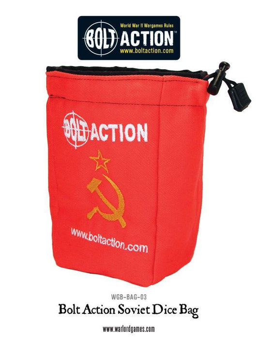 Bolt Action Soviet Dice Bag (Red)