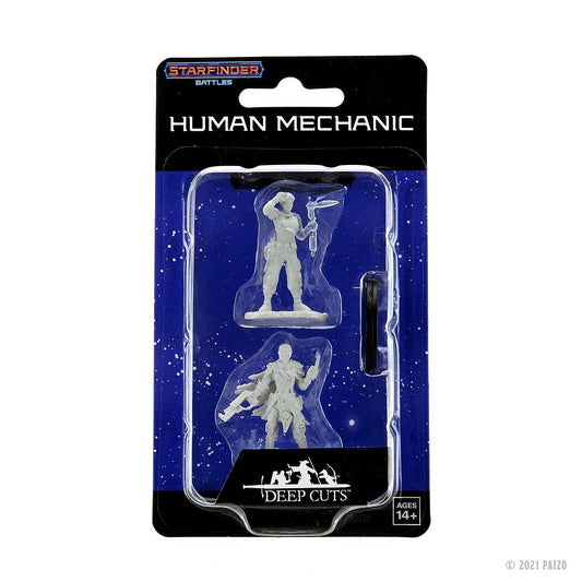Human Mechanic: Starfinder Battles Deep Cuts Unpainted Miniatures
