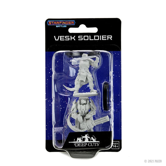 Vesk Soldier: Starfinder Battles Deep Cuts Unpainted Miniatures