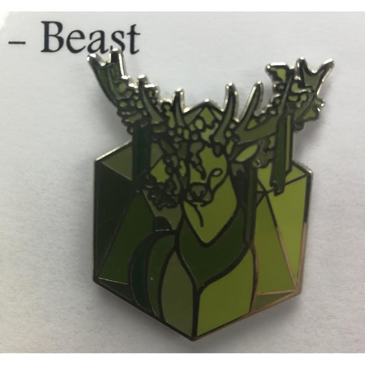 Beast enamel pin