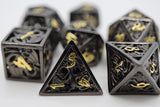Hollow Night Dragon RPG Metal Dice Set