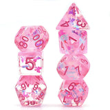 Pink Dreamlike RPG Dice Set - Foam Brain Games