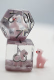 Pink Alpaca RPG Dice Set - Foam Brain Games