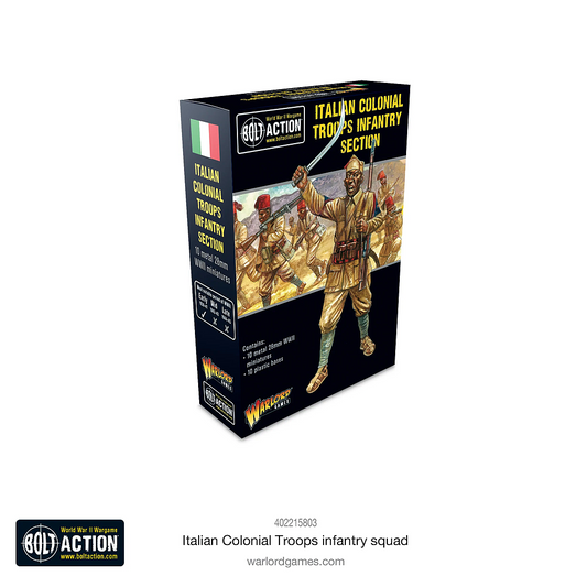 Italian Colonial Troops Infantry Section: Bolt Action