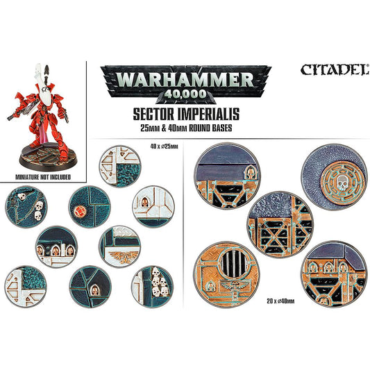 Sector Imperialis: 25 And 40mm Round Bases