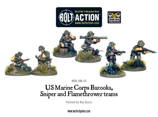 USMC Bazooka, Sniper and Flamethrower Teams: Bolt Action
