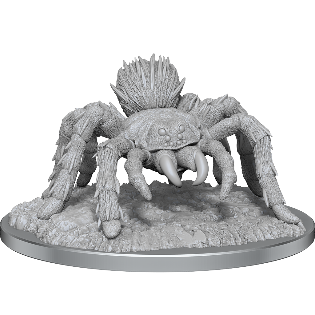 Giant Spider: WizKids Deep Cuts Unpainted Miniatures