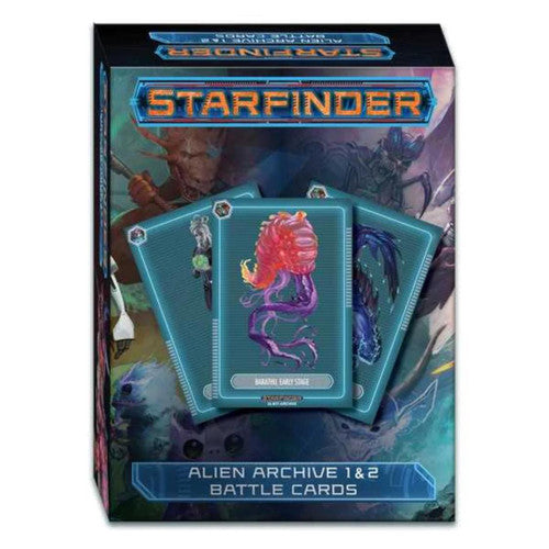 Alien Archive 1 and 2 Battle Cards: Starfinder