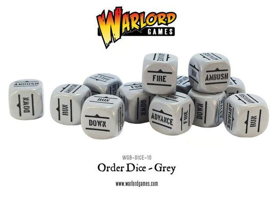 Bolt Action Order Dice: Gray