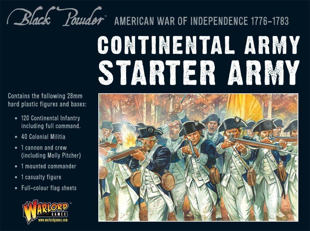 Continental Army Starter Set: Black Powder American War of Independence