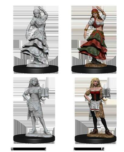 Bartender / Dancing Girl: Nolzur's Marvelous Unpainted Miniatures