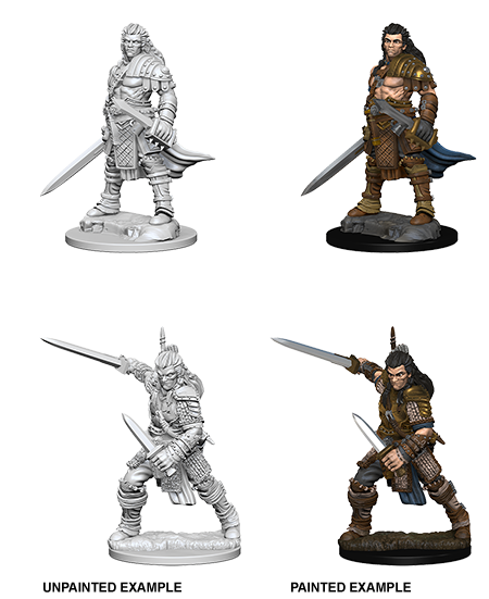 Human Male Fighter: Deep Cuts Unpainted Miniatures