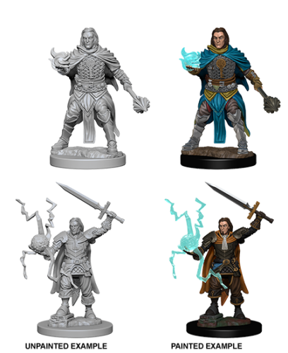 Human Male Cleric: Deep Cuts Unpainted Miniatures