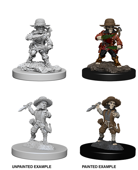 Male Halfling Rogue: Deep Cuts Unpainted Miniatures