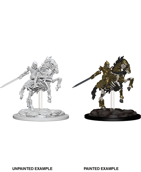 Skeleton Knight on Horse: Deep Cuts Unpainted Miniatures