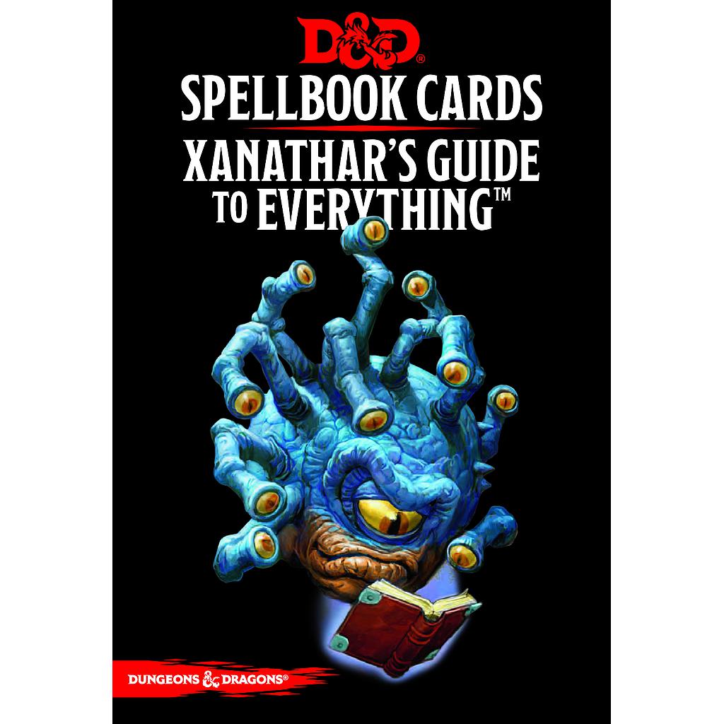 D&D Xanathar's Guide Spellbook cards